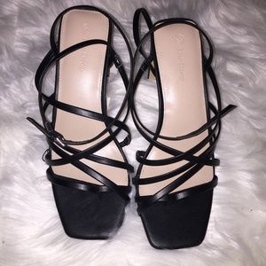 Beautiful Black Strap Heels